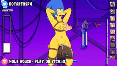 Marge Simpson MILF Bondage Spanking And Breast Play Orgasm - Hole House Game
