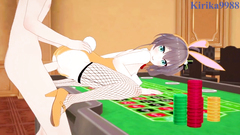 Natsuiro Matsuri (Bunny Girl) and I have intense sex in the casino. - Hololive VTuber Hentai