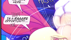 Power Girl X Lobo - Super babe rides HUGE hog and cums super hard