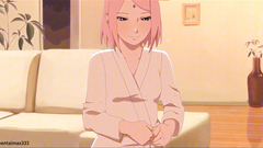 Naruto and Sakura having sex  - hentai anime