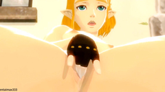 zelda enjoy himself  -hentai anime