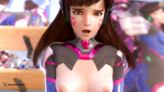 Dva intro gets interrupted  -hentai anime