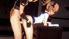 Yoimiya Desk Doggy  -hentai anime