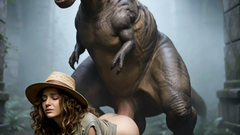 T-Rex Fucks A Hot Babe