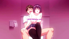 Classmate Fucks Horny Schoolgirl on School Toilet ○ HENTAI UNCENSORED (SUBBED)