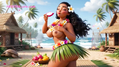 Big Ass Beauty Moana Fucked In Group By Tribal Villagers