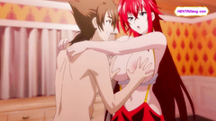 Busty redhead rocks xmas outfit riding cock with tight titjob ⋆ Highschool DxD Parody