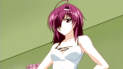 Busty redhead cutie seduces young lucky guy