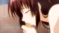 Brown-haired babe with big tits loves 69 position