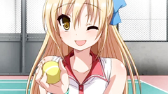 Adorable blonde teen babe has really big and sexy boobs