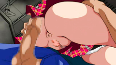 Busty schoolgirl takes cock deep inside her shaved cunt