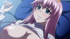 Lovely young hentai cutie have big natural breasts