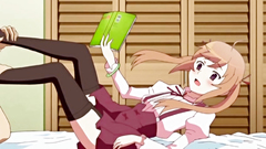 Sexy innocent schoolgirl looks like she likes what she gets