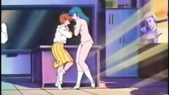 Awesome and tender lesbian sex on the kitchen counter