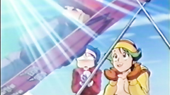 Ski games and sexy naked teens in classic hentai toon