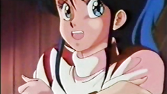 Young and sexy brunette babe in hentai erotic video