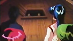 Young and sexy brunette babe in hentai erotic video