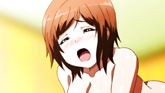 Short-haired busty babe jumps on erection like a slut