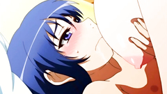 Short-haired busty babe jumps on erection like a slut