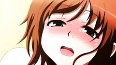 Short-haired busty babe jumps on erection like a slut