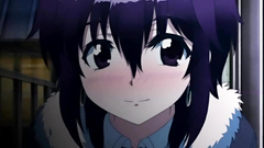 Sexy black-haired babe takes hard cock deep in her shaved pussy