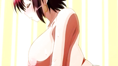 Redhead babe with shaved twat and big tits