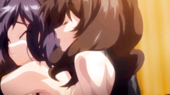 A lot of fresh semen and sticky cum on their beautiful faces