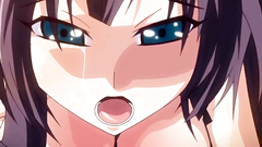 A lot of fresh semen and sticky cum on their beautiful faces