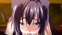 Rough leather games of hot hentai babes in BDSM toon