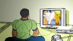 Busty babe in Sailor Moon's outfit attacked by tentacles