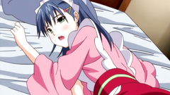 Hardcore threesome fuck with busty hentai maids