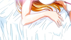 Long-haired blonde babe gets fucked from behind