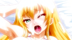 Long-haired blonde babe gets fucked from behind