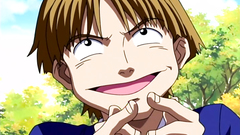 Short-haired hentai babe knows how to use that cock