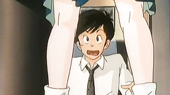 Curious dude looking under her sexy skirt