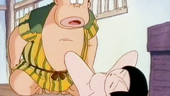 Drawn cartoon porn toon - brunette babe gets pussy fucked hard