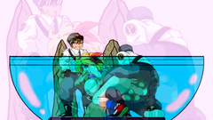 Big titted drawn babe gets rammed hard by massive cock