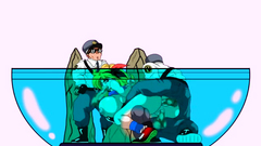 Big titted drawn babe gets rammed hard by massive cock