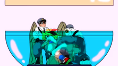 Big titted drawn babe gets rammed hard by massive cock