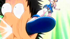 Busty young babes in sexy uniform in xxx cartoon