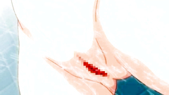 Young and beautiful brunette fucks on the floor