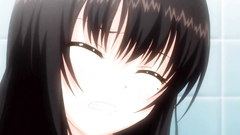 Young and beautiful brunette fucks on the floor