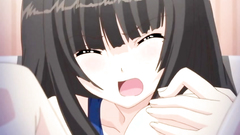 Seductive brunette teen takes cock in her throat