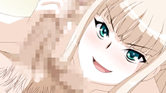 Naughty blonde chick swallows cock and soft balls