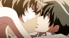 Petite schoolgirl takes cock in her mouth - hentai porn