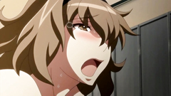 Busty brunette teen takes cock deep inside her pussy