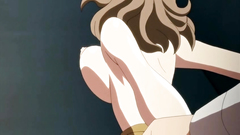 Busty brunette teen takes cock deep inside her pussy