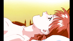 Long haired redhead babe with perfect body in hentai porn toon