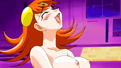 Busty redhead babe gets nailed in her pussy