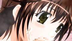 Redhead babe with big tits and shaved pussy plays with huge cock